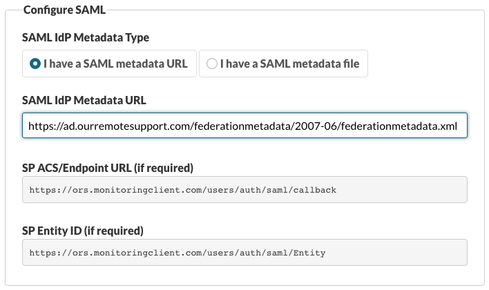 Configuring ADFS SAML