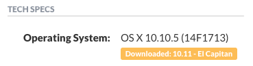 Tech Specs: Operating System (OS)