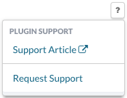 Plugin Support Button Menu