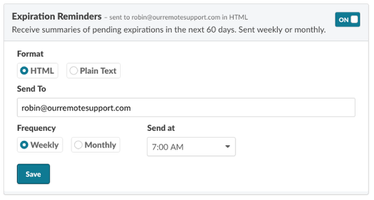 Email Notifications