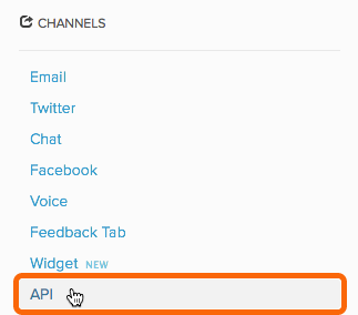 Channels > API