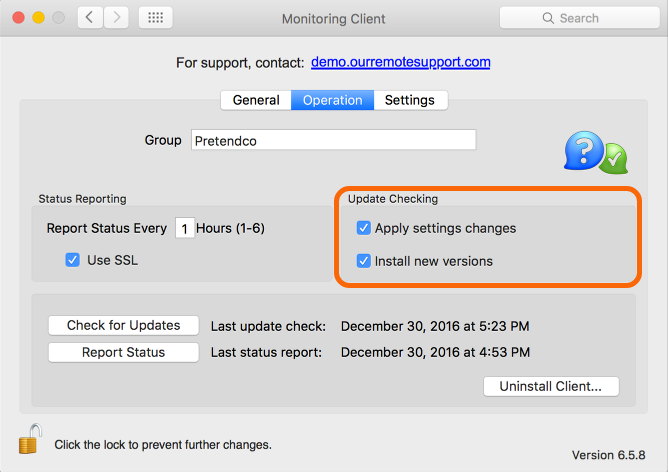 Mac: Update Checking