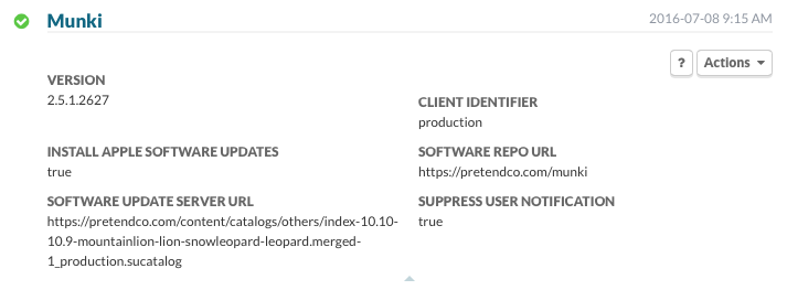 Munki Plugin