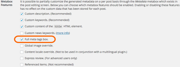 Metabox Featured screenshot