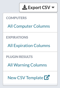 Dashboard - Groups -Export CSV