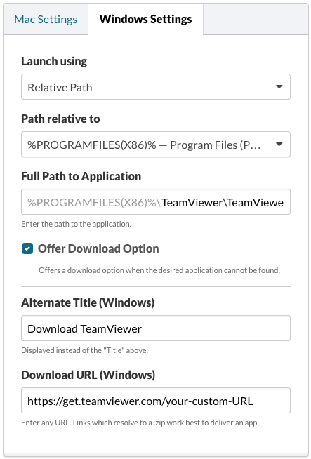 Windows Settings