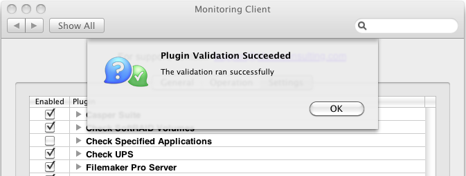 Confirm Settings