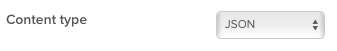 Content Type: JSON