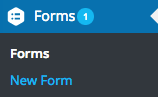 Gravity Forms: Forms > New Form