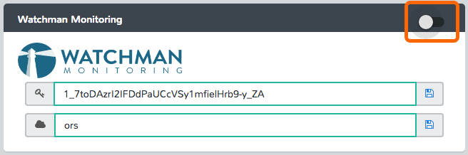 Enter the Watchman Monitoring API Key in Addigy