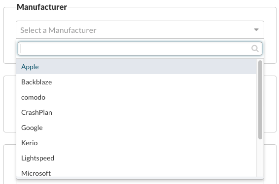 Select Manufacturer for the expiration.