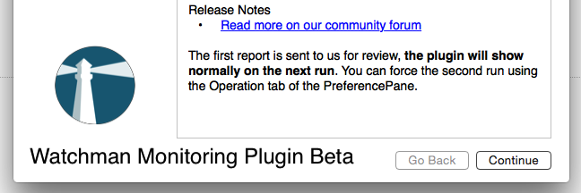 Watchman Monitoring Plugin Beta Installers