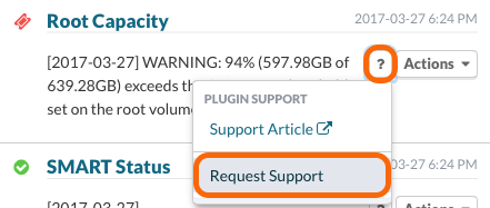 Dashboard Plugin Request Support