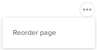 Actions > Reorder page
