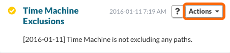 Stale Plugin Result > Actions Menu