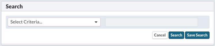 Search Criteria Builder