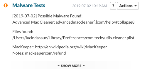 Malware Tests - Malware Cruft Left Behind