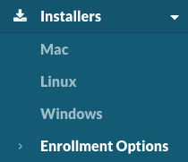 Intstallers > Enrollment Options