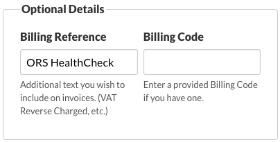 Optional Details