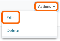 Actions > Edit Expiration