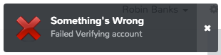 Something's Wrong - Verification Failed