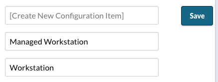 Create New Configuration Item