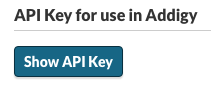 Generate API Key / Show API Key