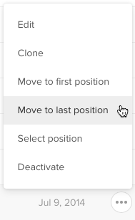 Move to last position
