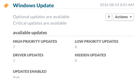 Windows Update: Updates Available