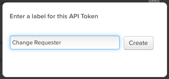 Label for API Token