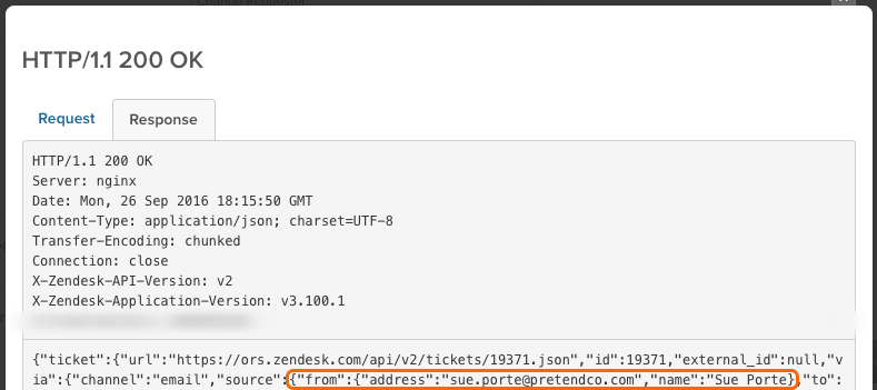 OK JSON Response