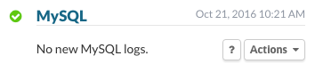 MySQL - No new MySQL logs