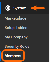 System > Members