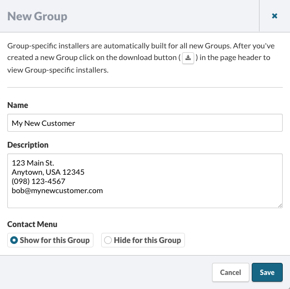 New Group Slide out