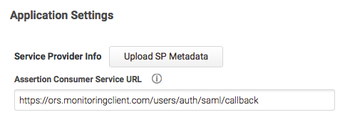Assertion Consumer Service URL