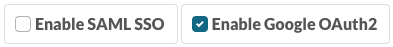 Enable Google OAuth2