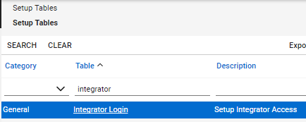Click on "Integrator Login"