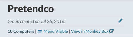 Group Description in Group Overview