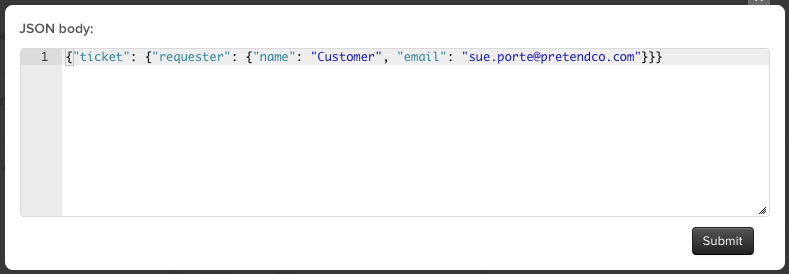 JSON body - Test