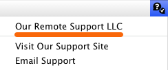 Contact Menu example