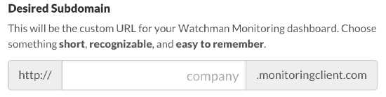 Desired Subdomain