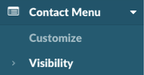 Global Contact Menu Visibility