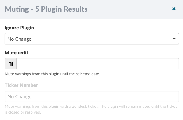 Muting - Plugin Results