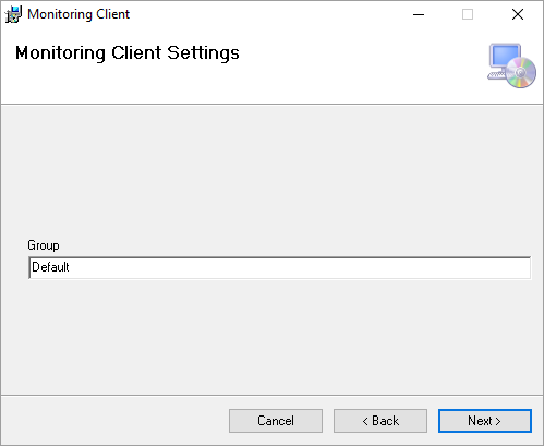 Monitoring Client Settings > Group
