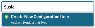 Create New Configuration Item