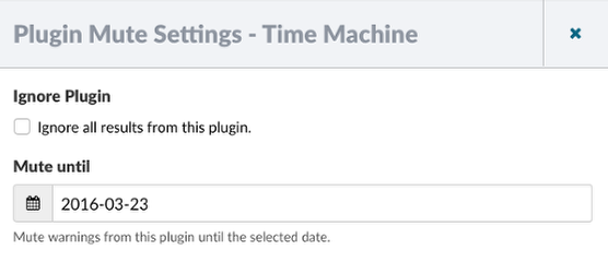 All Muting Options