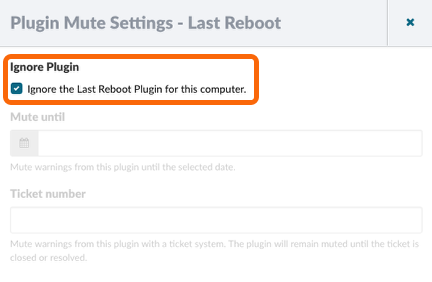 Plugin Mute Settings
