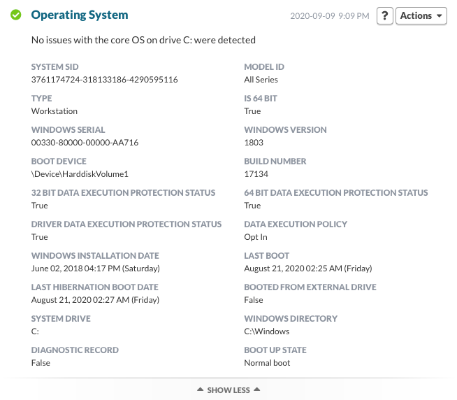 Operating System plugin (Windows)