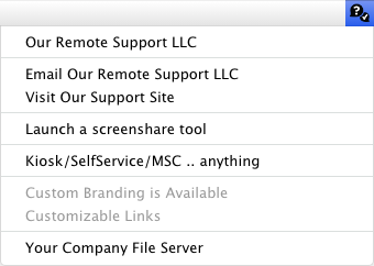 Contact Menu example
